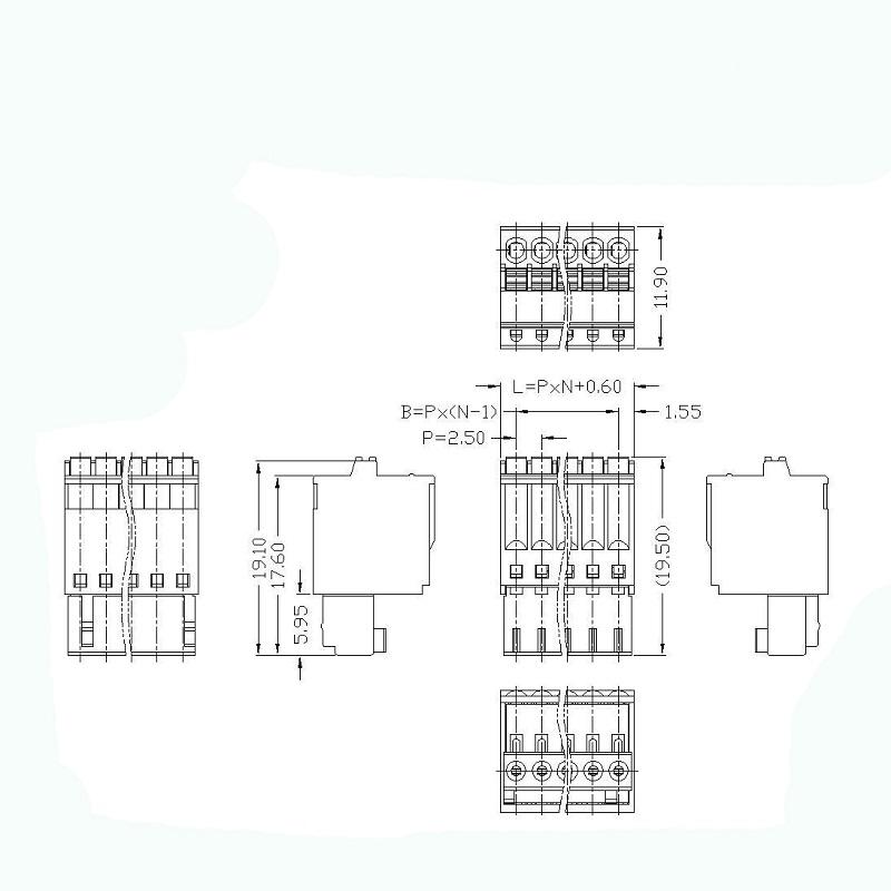 electrical connector blocks pcb terminal block connector