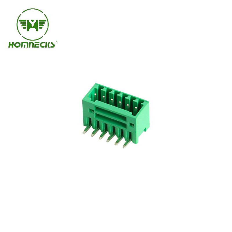 Bloque de terminales enchufable H2EDGCR-2.5, cabezal de pin derecho